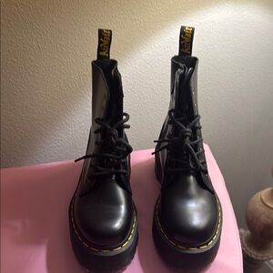 Dr. Martens Black Leather Boots